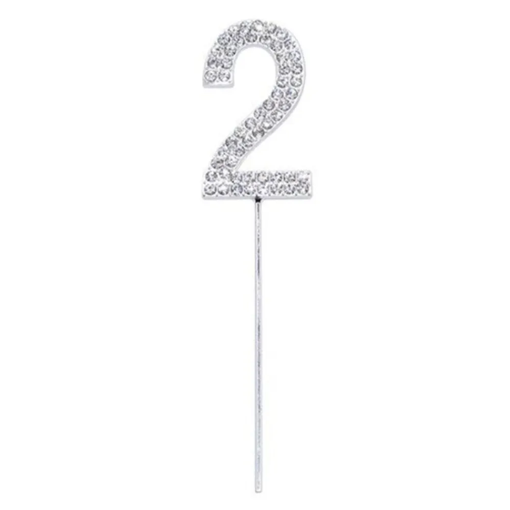 Partyking AB Kagedekoration Tal Diamanter Silver - Oppyntning|Bagning