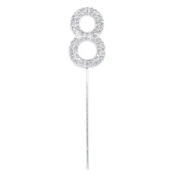 Partyking AB Kagedekoration Tal Diamanter Silver - Oppyntning|Bagning