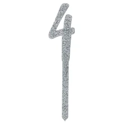 Online CG Global Products Ltd Kagedekoration Tal Sølv Glitter i Akryl