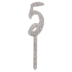 Online CG Global Products Ltd Kagedekoration Tal Sølv Glitter i Akryl