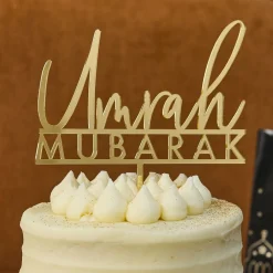 New CG Global Products Ltd Kagedekoration Umrah Mubarak i Akryl