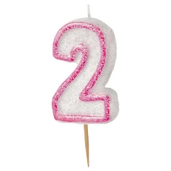 Clearance Unique UK Inc t/as Unique Party Kagelys Glitter Lyserød