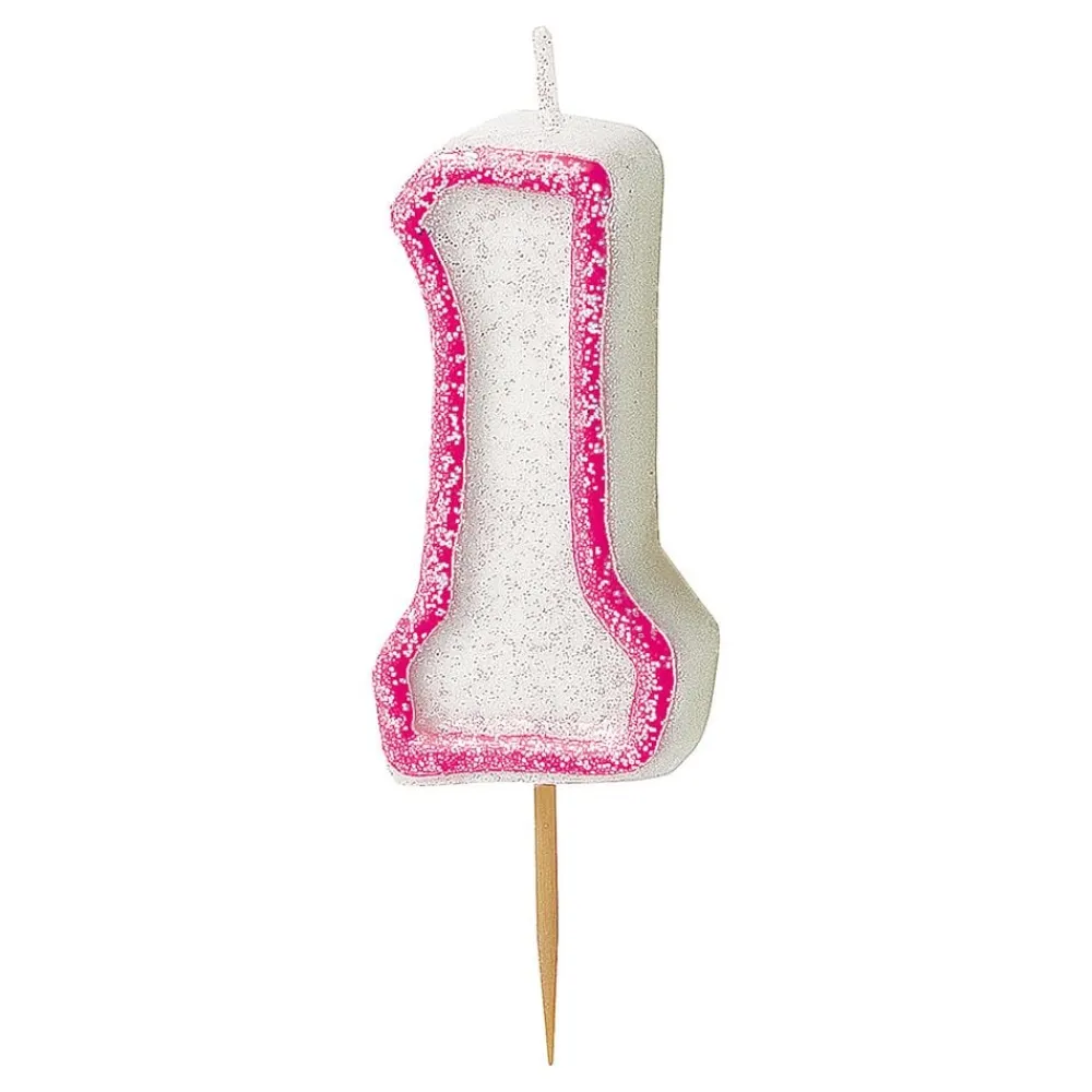 Clearance Unique UK Inc t/as Unique Party Kagelys Glitter Lyserød