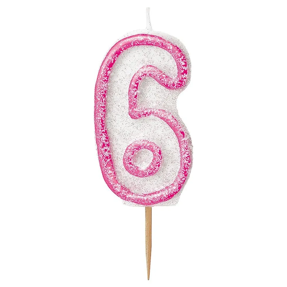 Clearance Unique UK Inc t/as Unique Party Kagelys Glitter Lyserød