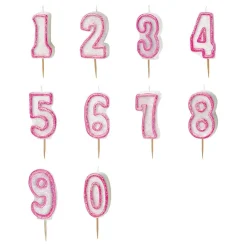 Clearance Unique UK Inc t/as Unique Party Kagelys Glitter Lyserød