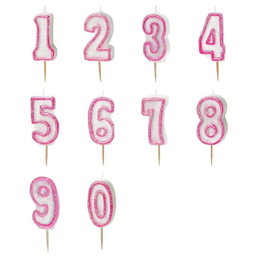 Clearance Unique UK Inc t/as Unique Party Kagelys Glitter Lyserød