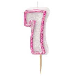 Clearance Unique UK Inc t/as Unique Party Kagelys Glitter Lyserød