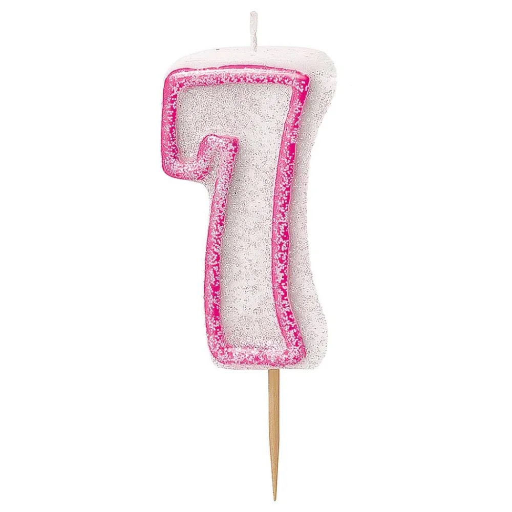 Clearance Unique UK Inc t/as Unique Party Kagelys Glitter Lyserød