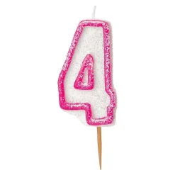 Clearance Unique UK Inc t/as Unique Party Kagelys Glitter Lyserød