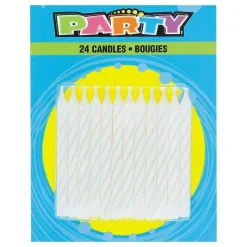 Unique UK Inc t/as Unique Party Kagelys Hvide Stribede - Oppyntning|Bagning