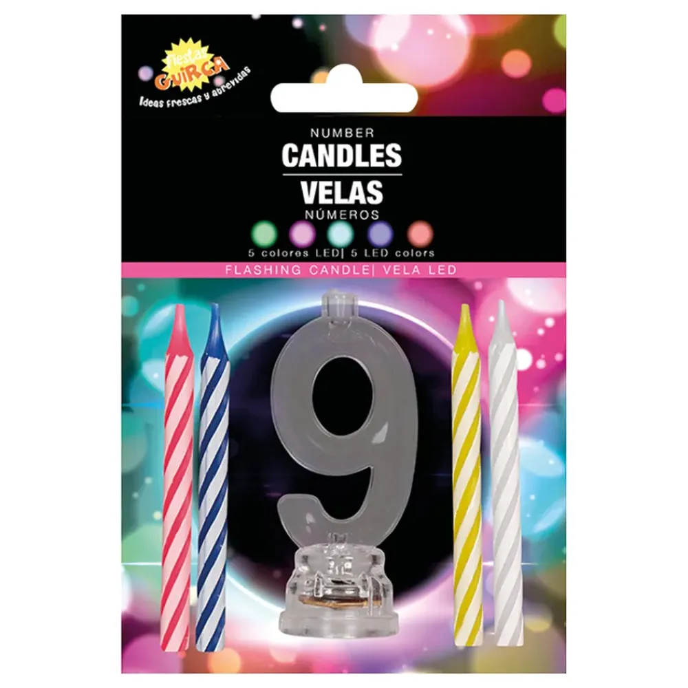 Discount Fiestas Guirca, S.L Kagelys med LED-Lysholder