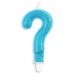 Globos Europe B.V. Kagelys Tal Glitter Blå - Oppyntning|Bagning