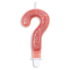 Globos Europe B.V. Kagelys Tal Glitter Rosaguld - Oppyntning|Bagning