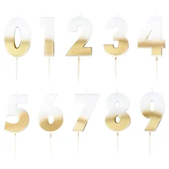Ginger Ray Ltd Kagelys Tal Guld Ombre - Oppyntning|Bagning