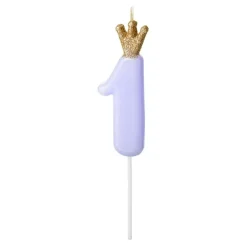 Discount PartyDeco sp. z o.o. Kagelys Tal med Krone Blå