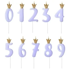 Discount PartyDeco sp. z o.o. Kagelys Tal med Krone Blå