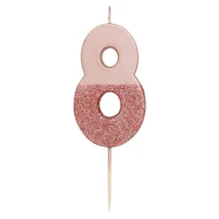 New Talking Tables Ltd Kagelys Tal Rosaguld/Glitter