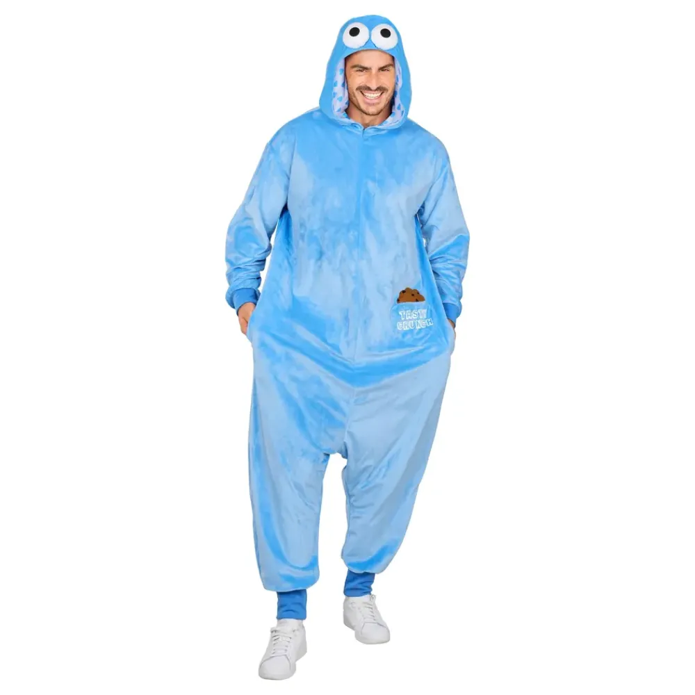 Hot Widmann S.r.l. Kakmonster Blå Onesie Kostume
