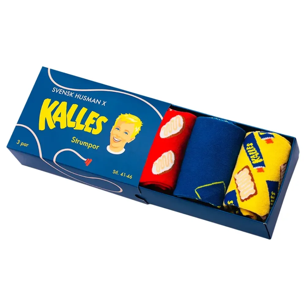 Sale Svensk Husman Socks AB Kalles Kaviar Strømpeboks