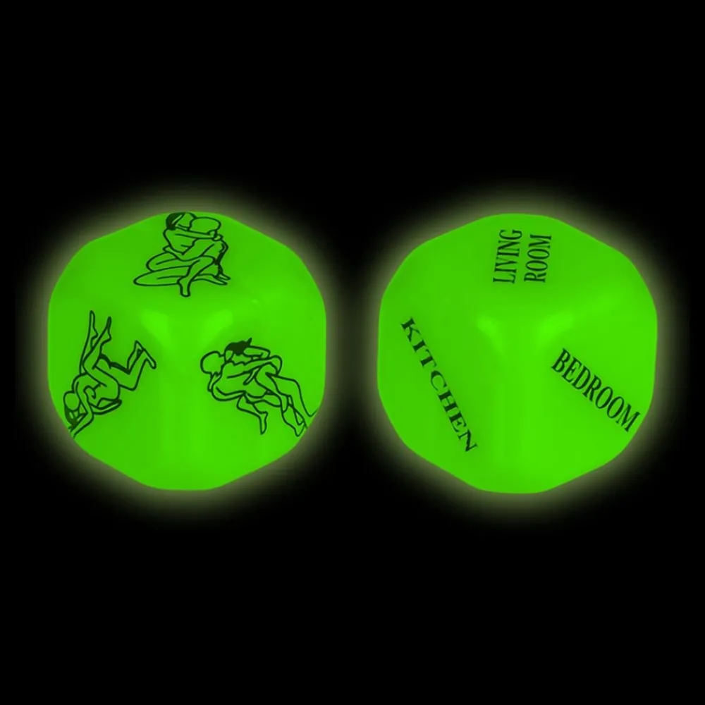 Online Out of the blue KG Kama Sutra Terninger Glow in the Dark