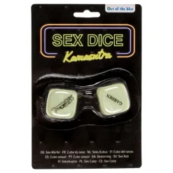 Online Out of the blue KG Kama Sutra Terninger Glow in the Dark
