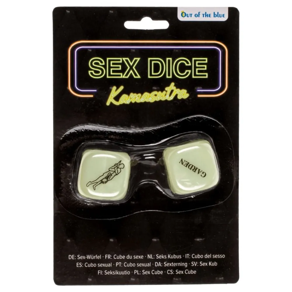 Online Out of the blue KG Kama Sutra Terninger Glow in the Dark