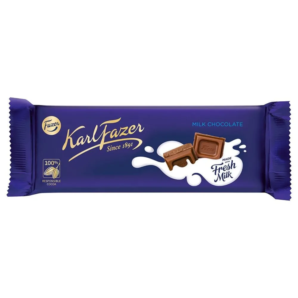 ERT Godis AB Karl Fazer Mælkechokolade Chokoladebar - Slik
