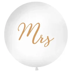 Discount PartyDeco sp. z o.o. Kæmpeballon Mrs Hvid