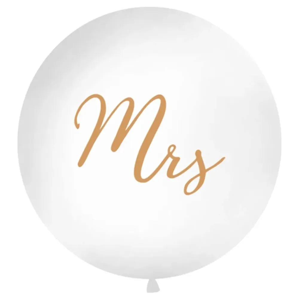 Discount PartyDeco sp. z o.o. Kæmpeballon Mrs Hvid