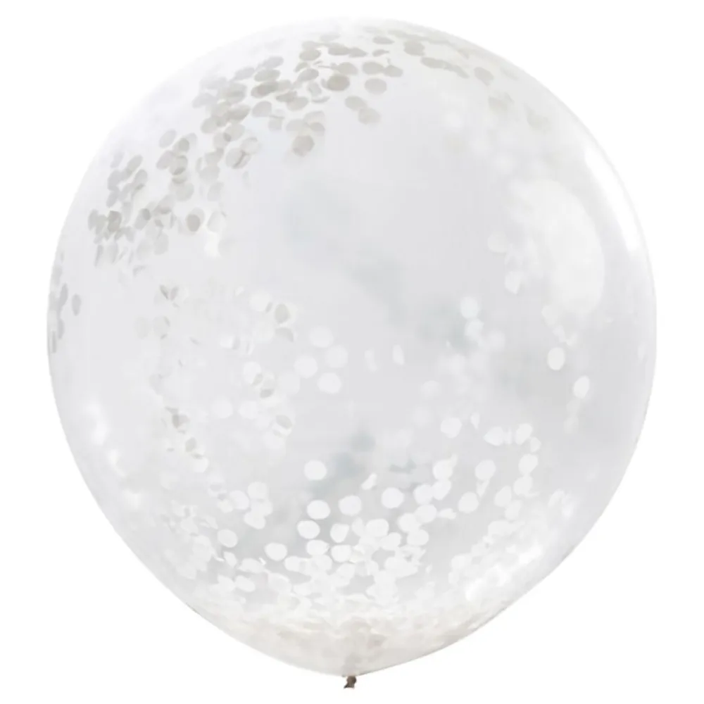 Ginger Ray Ltd Konfettiballoner Store Hvide - Balloner