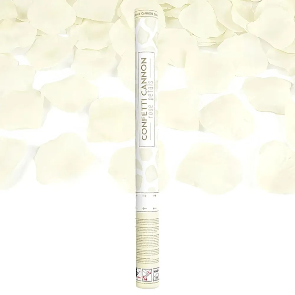 Online PartyDeco sp. z o.o. Konfettikanon Rosenblade Cremehvid