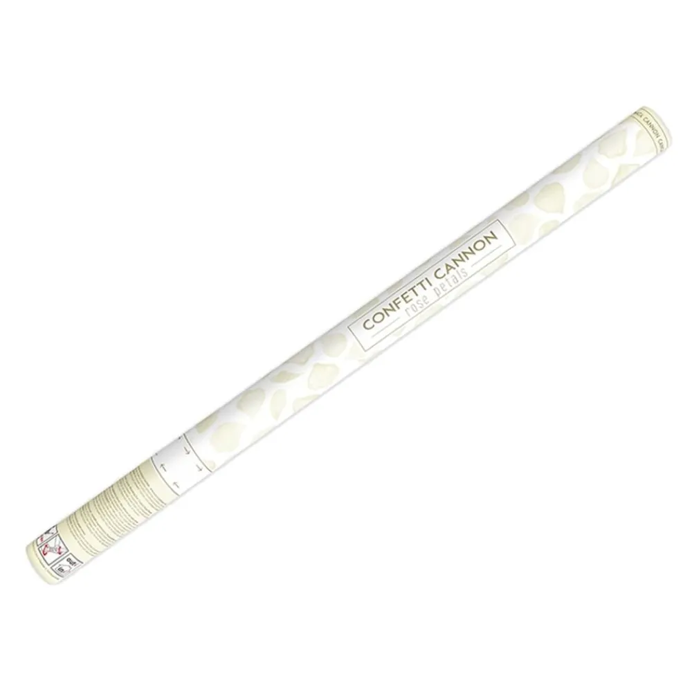 Online PartyDeco sp. z o.o. Konfettikanon Rosenblade Cremehvid