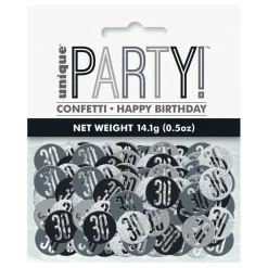 Best Unique UK Inc t/as Unique Party Konfetti Sort/Sølv 30