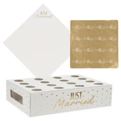 Folat B.V. Konfettistrut Kit Just Married - Oppyntning