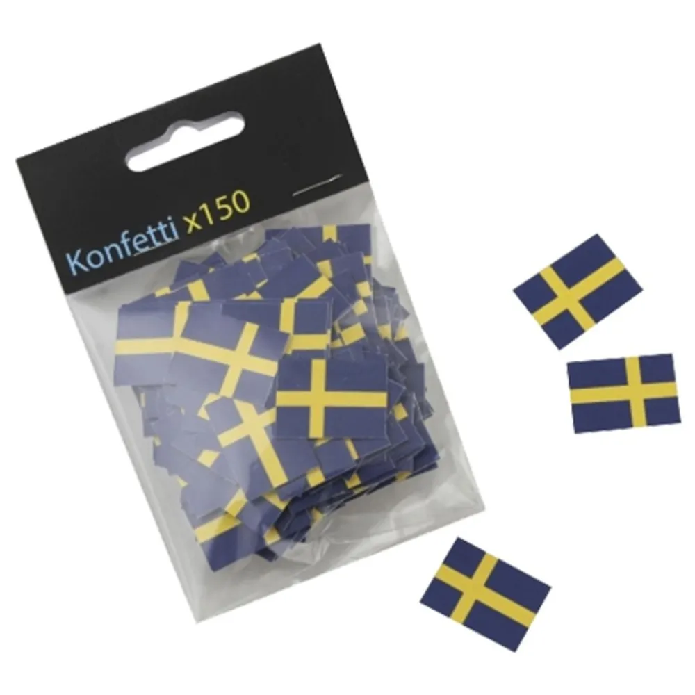 AB Alrik Hedlund Konfetti Svenske Flag - Oppyntning|Borddækning