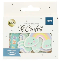Clearance Folat B.V. Konfetti Unicorns & Rainbows XL