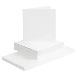 Creativ Company AB Kort & Konvolut Hvid Kvadratisk - Hilsningskort