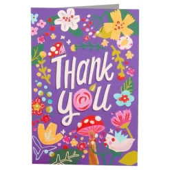 Hot Kidek AB Kort Thank You Blomster