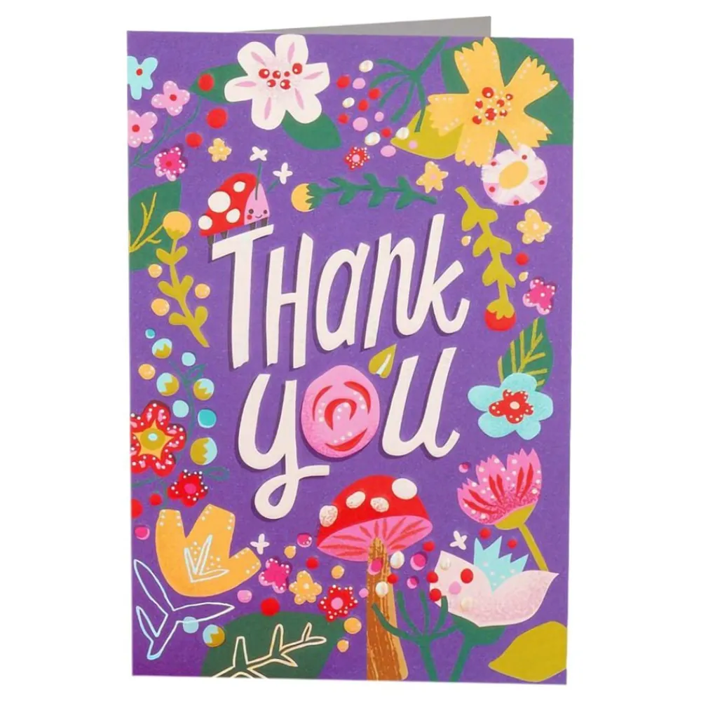 Hot Kidek AB Kort Thank You Blomster