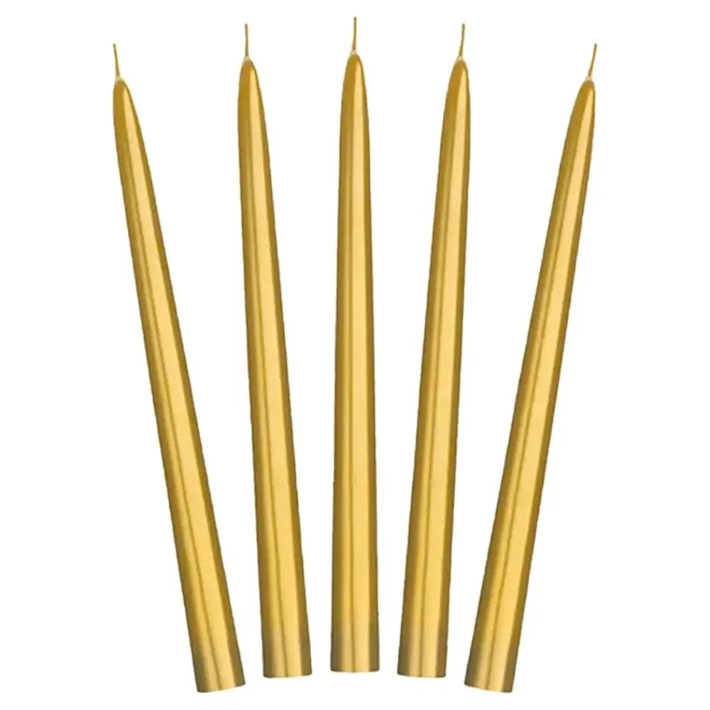 PartyDeco sp. z o.o. Kronelys Guld Metallic - Oppyntning