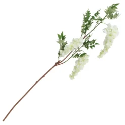 Hot CHAKS Kunstig Blomst Blåregn Hvid