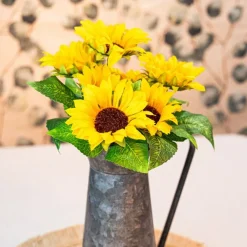 CHAKS Kunstig Blomsterbuket Solsikker - Oppyntning|Hjem & Husholdning