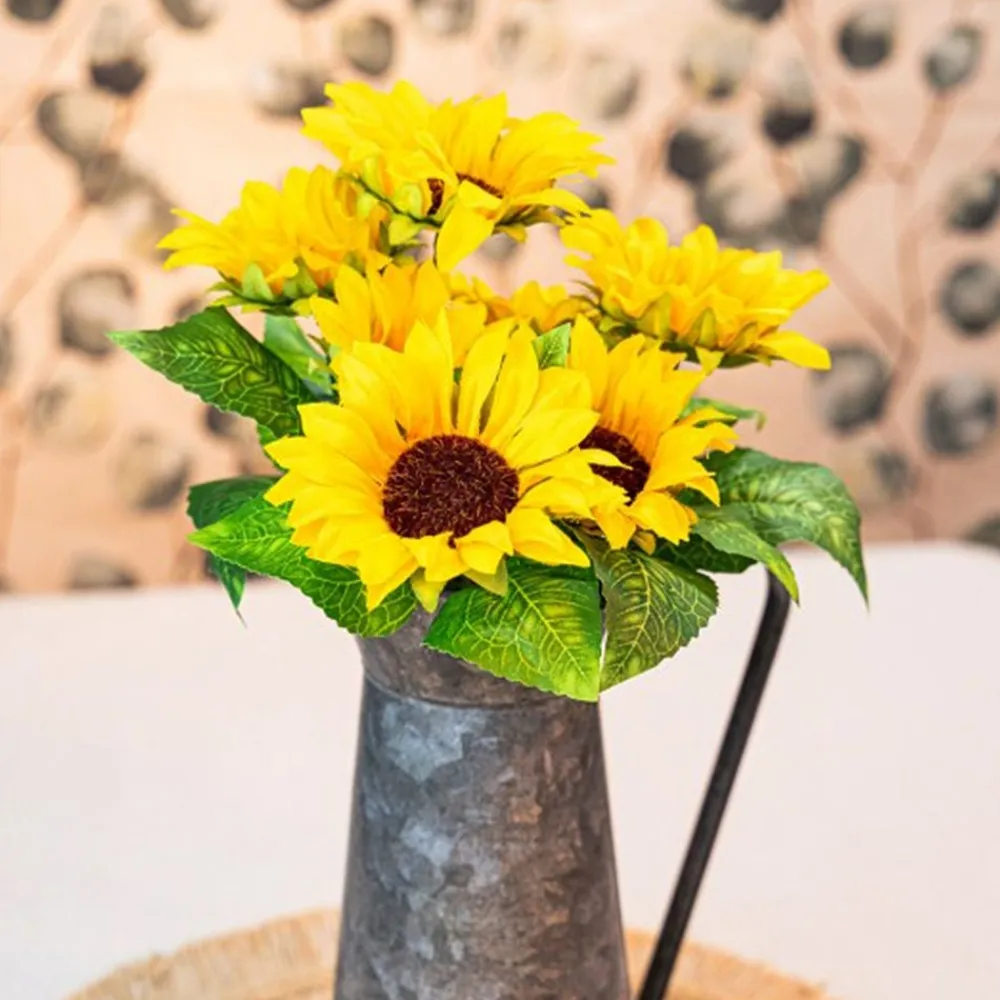 CHAKS Kunstig Blomsterbuket Solsikker - Oppyntning|Hjem & Husholdning