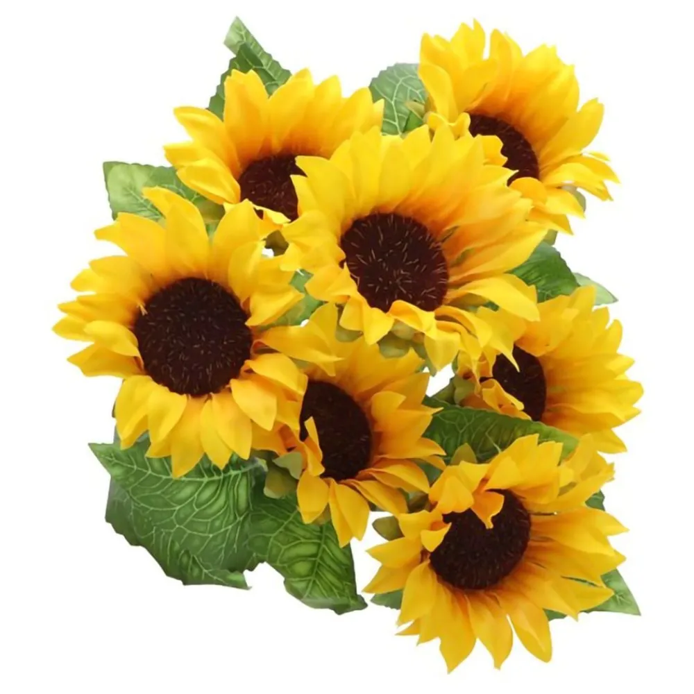 CHAKS Kunstig Blomsterbuket Solsikker - Oppyntning|Hjem & Husholdning
