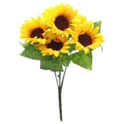 CHAKS Kunstig Blomsterbuket Solsikker - Oppyntning|Hjem & Husholdning
