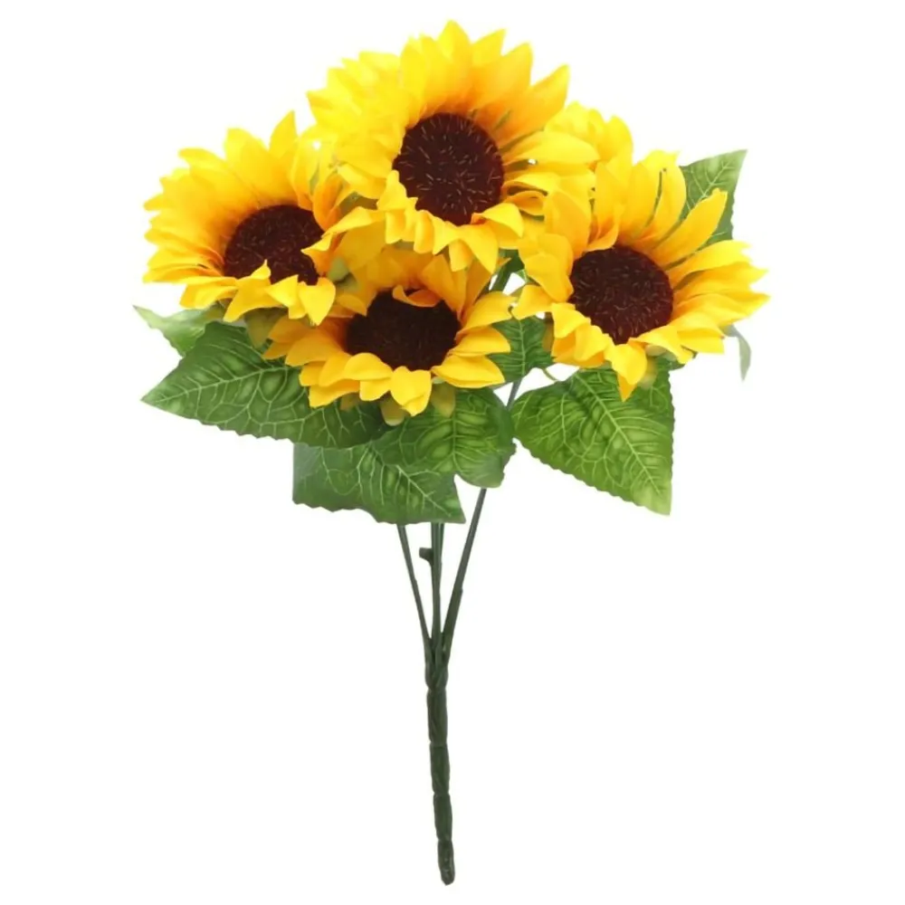 CHAKS Kunstig Blomsterbuket Solsikker - Oppyntning|Hjem & Husholdning