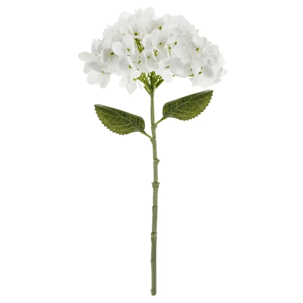 PartyDeco sp. z o.o. Kunstig Hortensia Hvid - Oppyntning