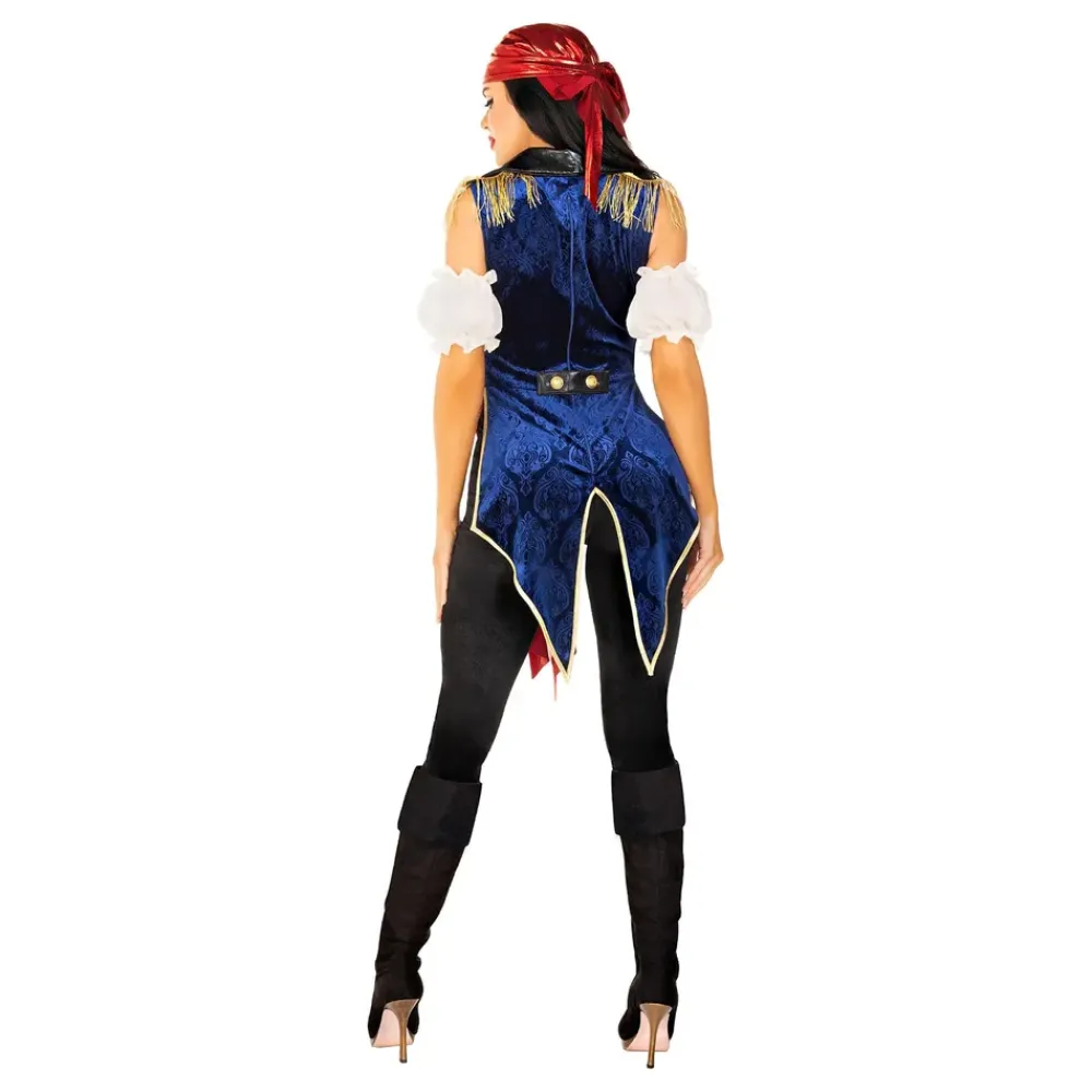 Hot Leg Avenue Europe Kvindelig Pirat Deluxe Kostume