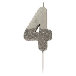 Online Talking Tables Ltd Lagkagelys Tal Sølv/Glitter
