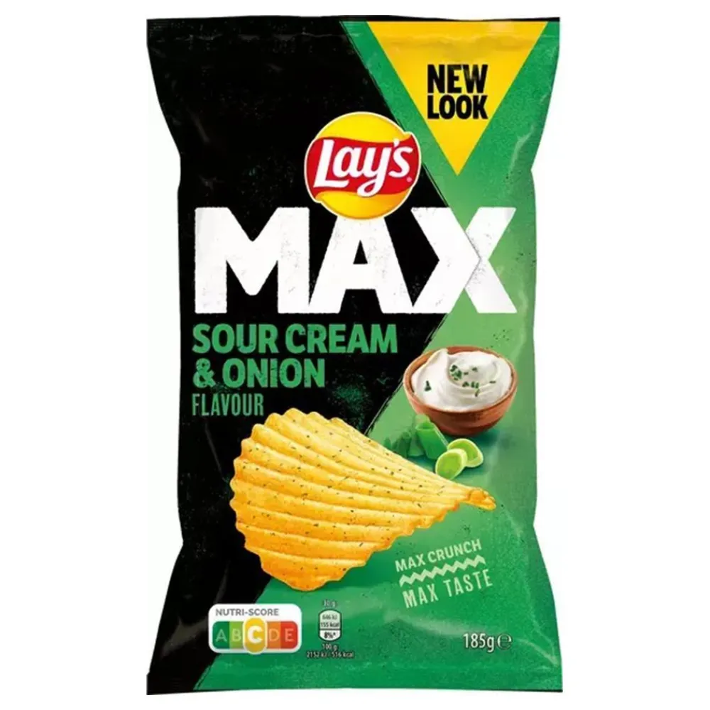 ERT Godis AB Lays Max Sourcream & Onion - Snacks